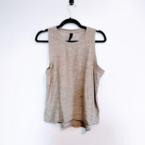 Kyoden grey workout tank with high neckline size medium